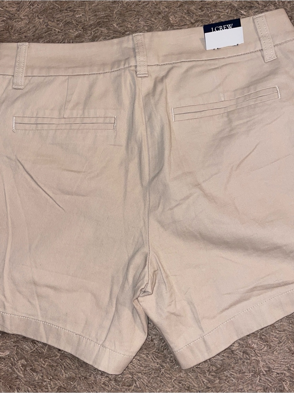 J. Crew Women's Beige Chino Bermuda Shorts nwt - Picture 3 of 3